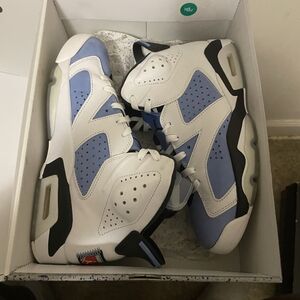 Jordan White and Blue Sneakers